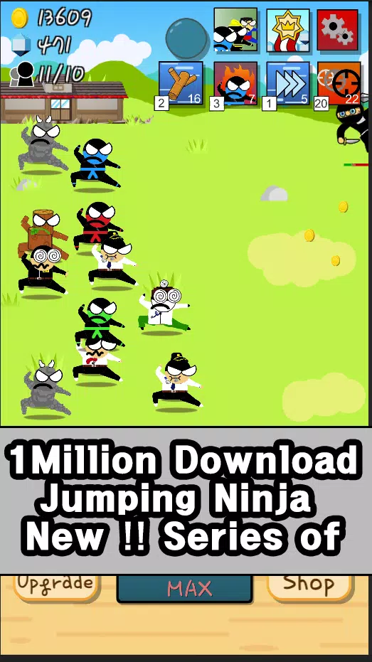 Ninja Growth - Brand new clicker game Mod Скриншот 1