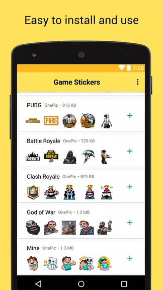 Game Stickers for Whatsapp ဖန်သားပြင်ဓာတ်ပုံ 1