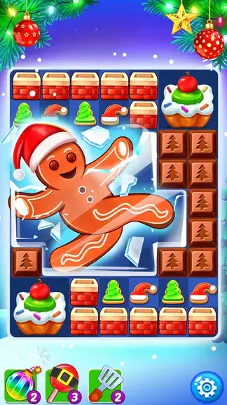 Christmas Cookie: Match 3 Game ภาพหน้าจอ 2