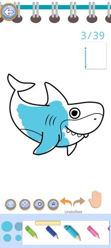 Schermata Baby Shark Coloring Book 0