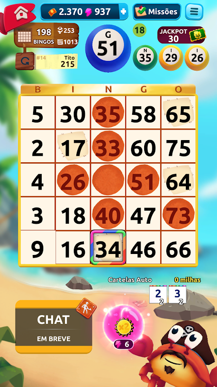 Bingo Bloon - Free Game - 75 Ball Bingo Capture d'écran 1