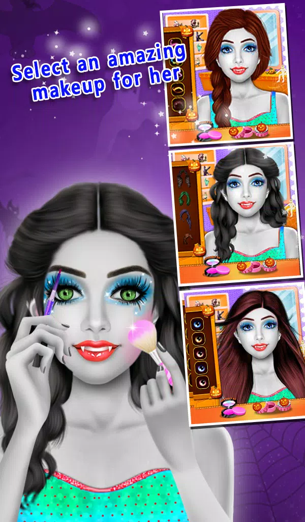 Halloween Makeover Salon Games ภาพหน้าจอ 2