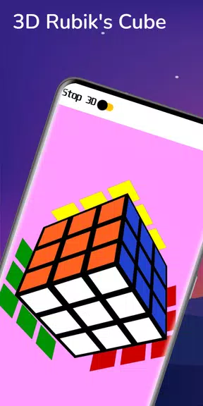 Rubik's Cube Solver - 3D Cube 스크린샷 1