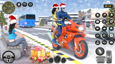 Superhero Bike Taxi Bike Games Captura de pantalla 3