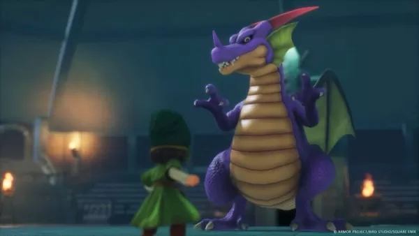 Dragon Quest 7 battle with dragon in DLC