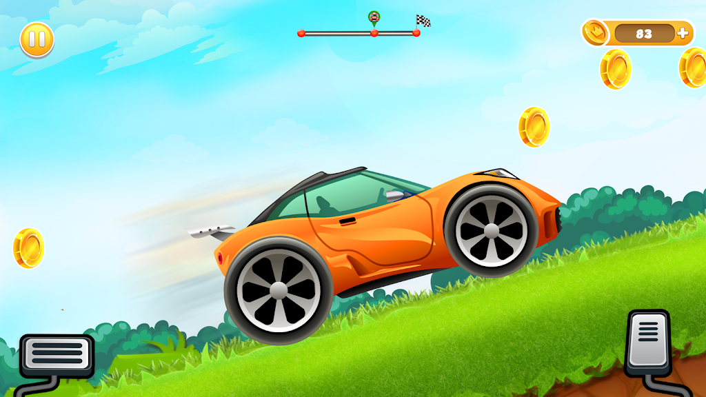 Uphill Races Car Game For Boys Captura de pantalla 0