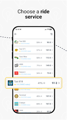 Schermata Taximer: compare taxi prices 1