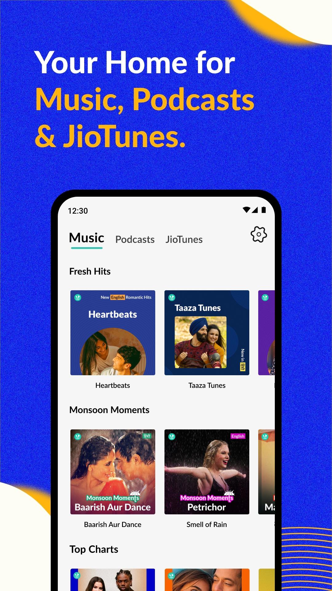 JioSaavn - Music & Podcasts ဖန်သားပြင်ဓာတ်ပုံ 0