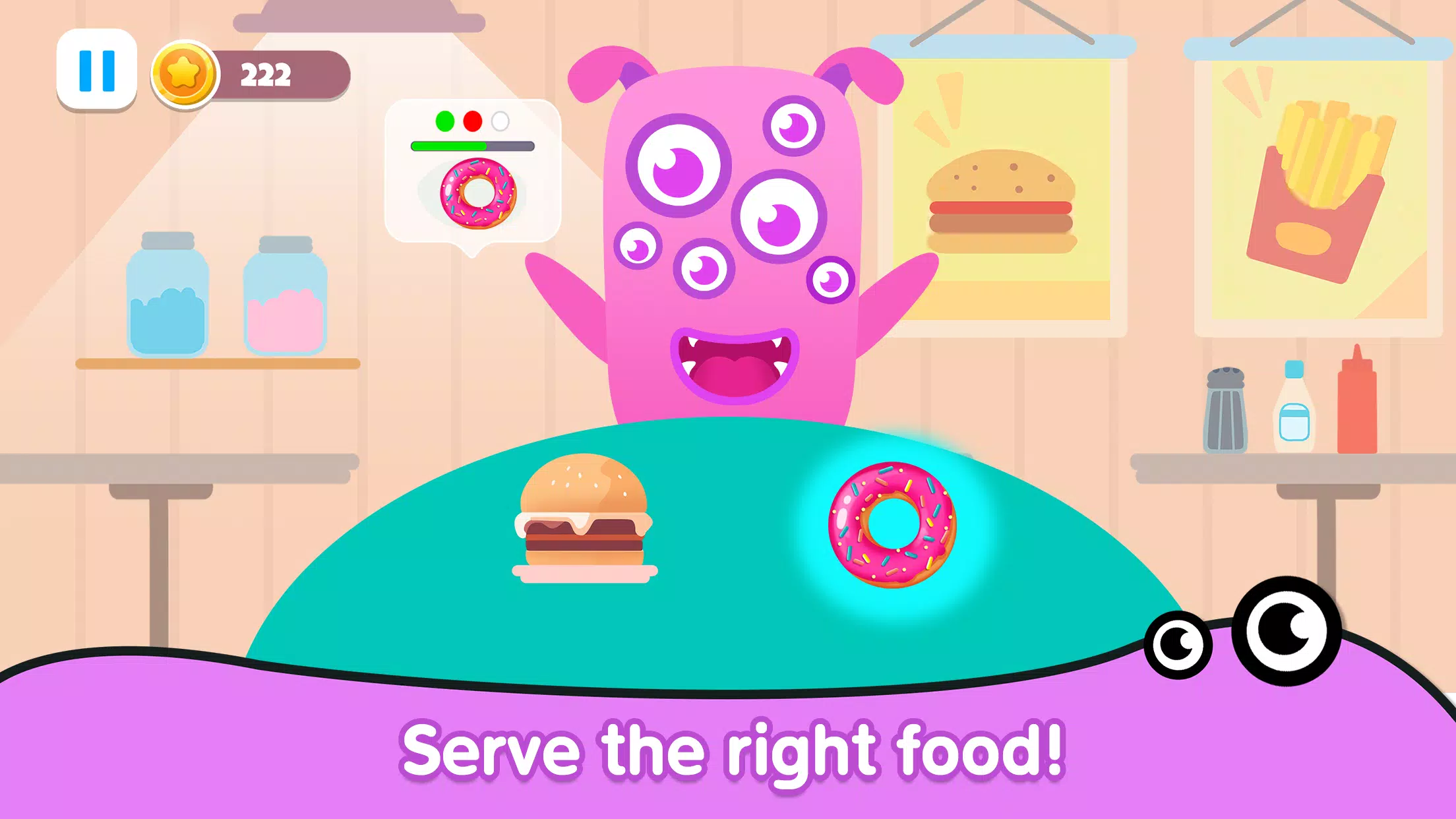 Kitchen monster games for kids应用截图第1张