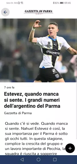 Gazzetta di Parma Zrzut ekranu 2