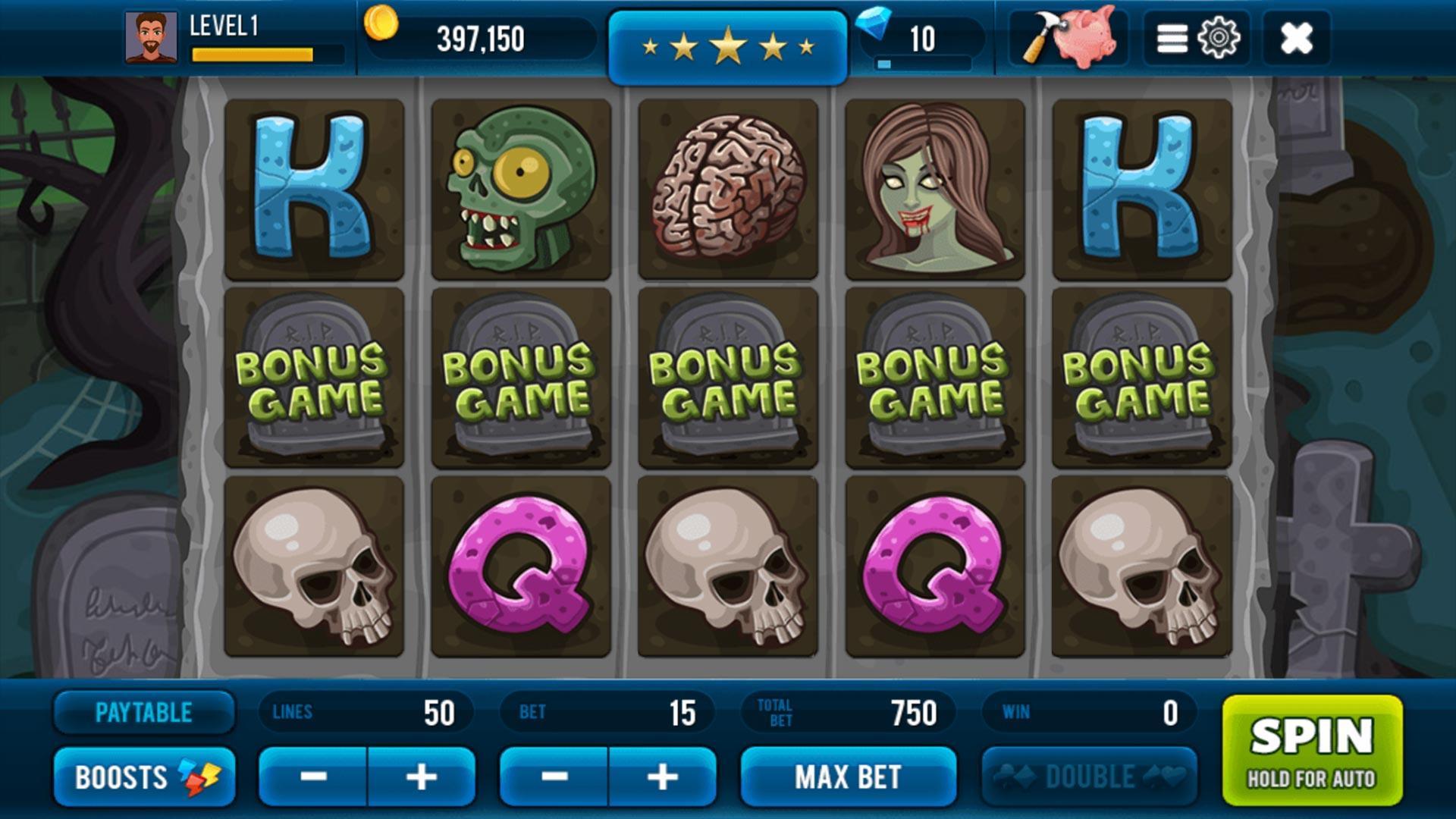 Zombie Casino Slot Machine Screenshot 0