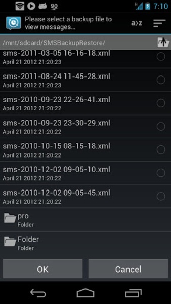 SMS Backup and Restore Ekran Görüntüsü 2