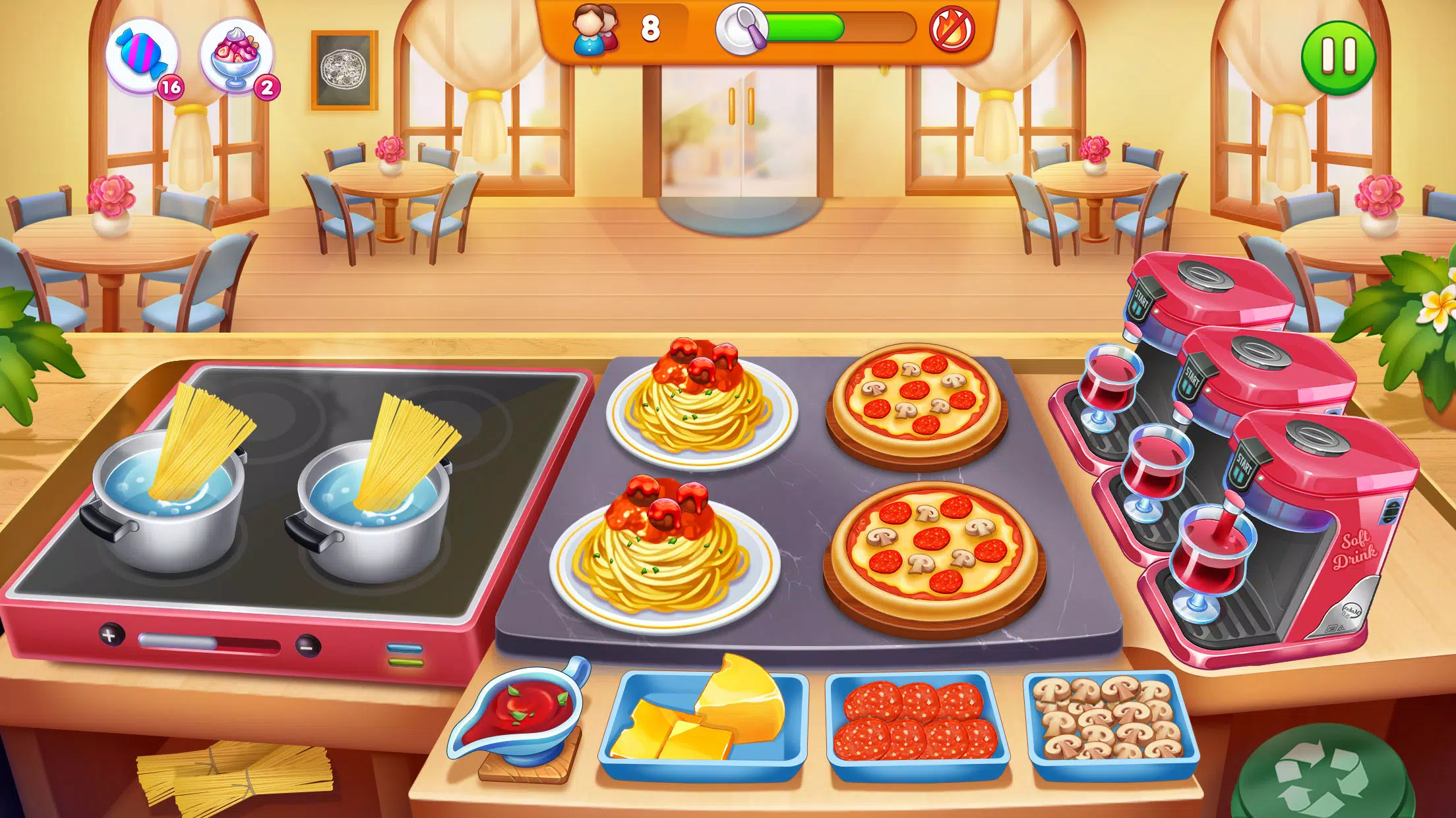 Cooking Restaurant Food Games Captura de pantalla 1