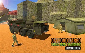 Offroad US Army Truck Driving Screenshot 2