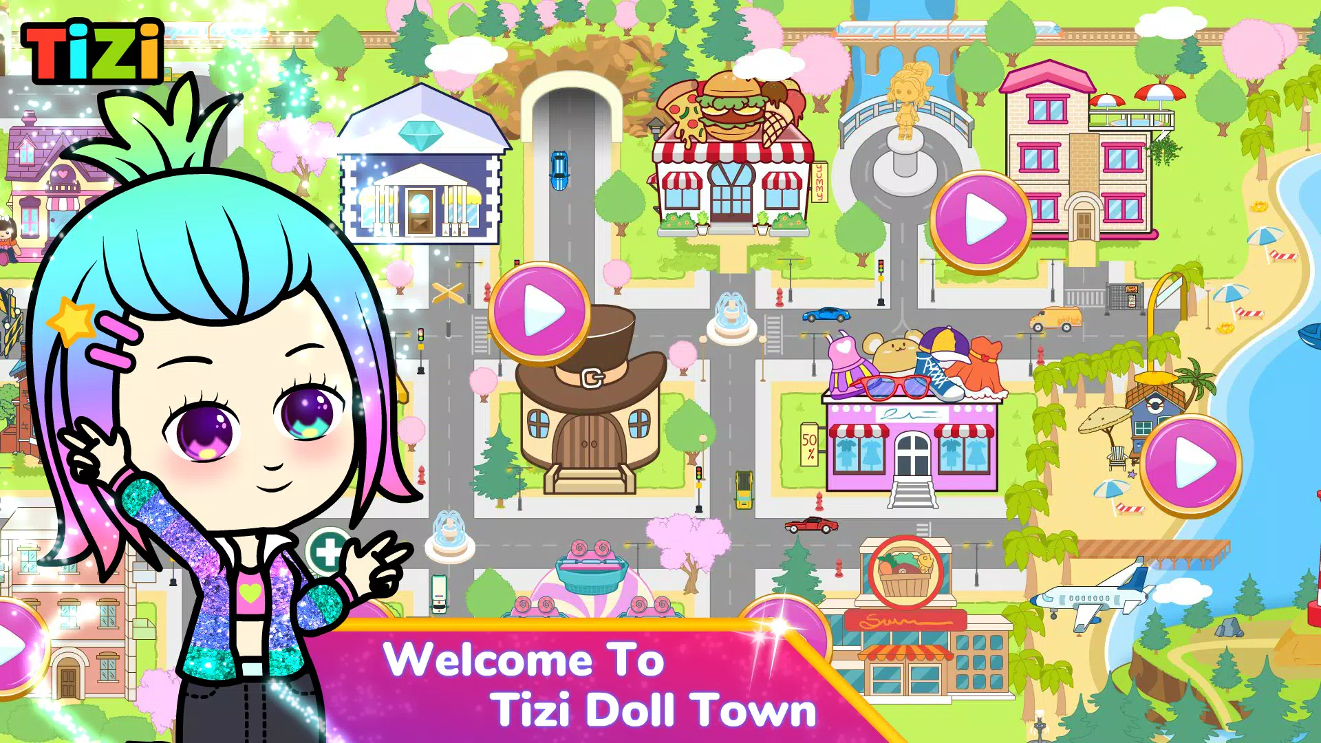 Tizi Town: Doll Dress Up Games Capture d'écran 0