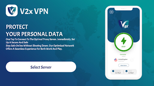 V2xVPN: Fast & Secure VPN Schermafbeelding 1