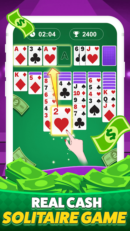 Solitaire Clash-Win Cash Ảnh chụp màn hình 0