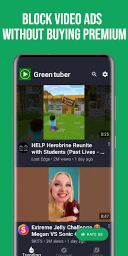 GreenTuber Lite: blocks ads 스크린샷 0