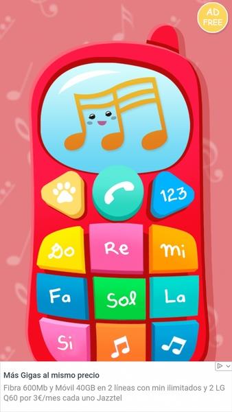 Bébé téléphone - Jeu musical Capture d'écran 1