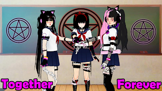 SchoolGirl AI 3D Anime Sandbox Screenshot 1