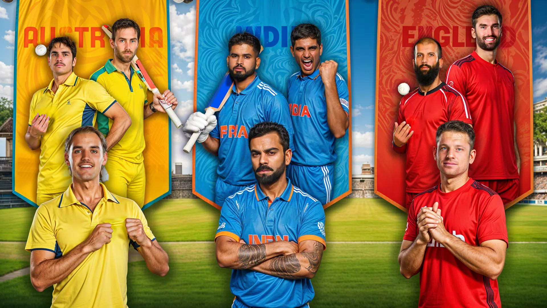 Cricket Champions Real 3D Game Captura de pantalla 1