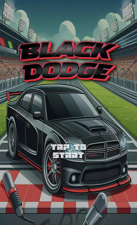 Black Dodge Car Game Tangkapan skrin 0