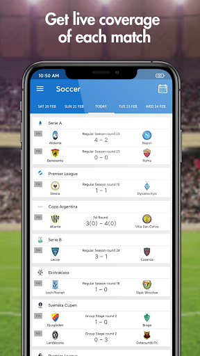 Live score hunter-football live&sports live Screenshot 2