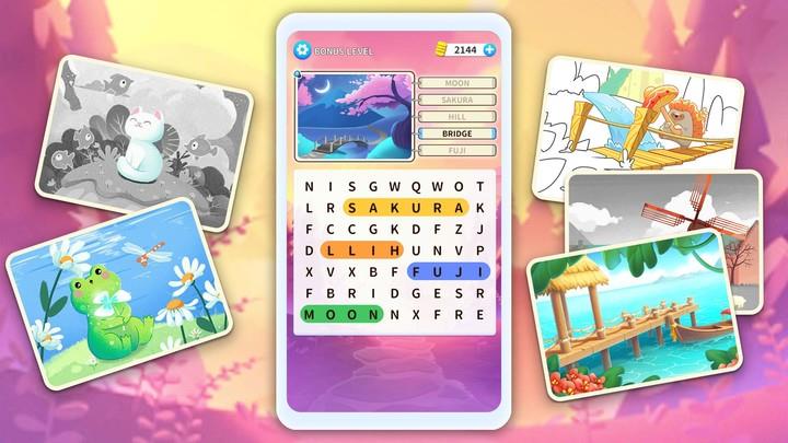 Ring of Words: Word Finder ဖန်သားပြင်ဓာတ်ပုံ 0