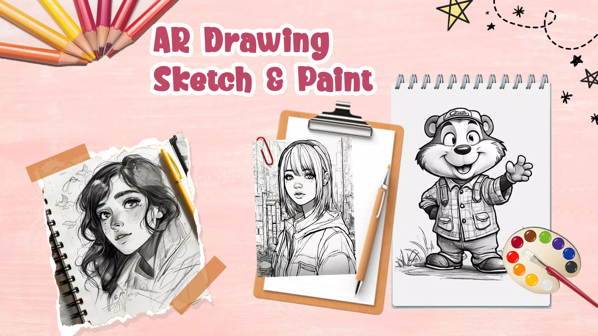 Draw Anime: AR Drawing Sketch Ảnh chụp màn hình 0