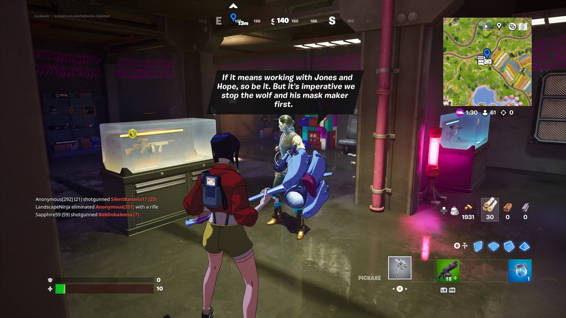 “在Fortnite第6章中找到并参与非法Midas””