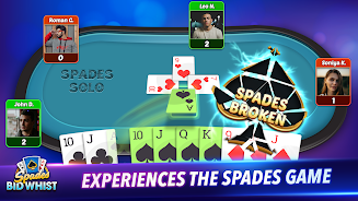 Spades: Bid Whist Classic Game Screenshot 2