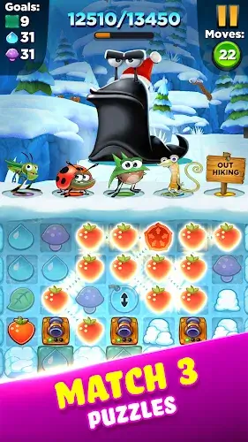 Best Fiends - Match 3 Games 스크린샷 1