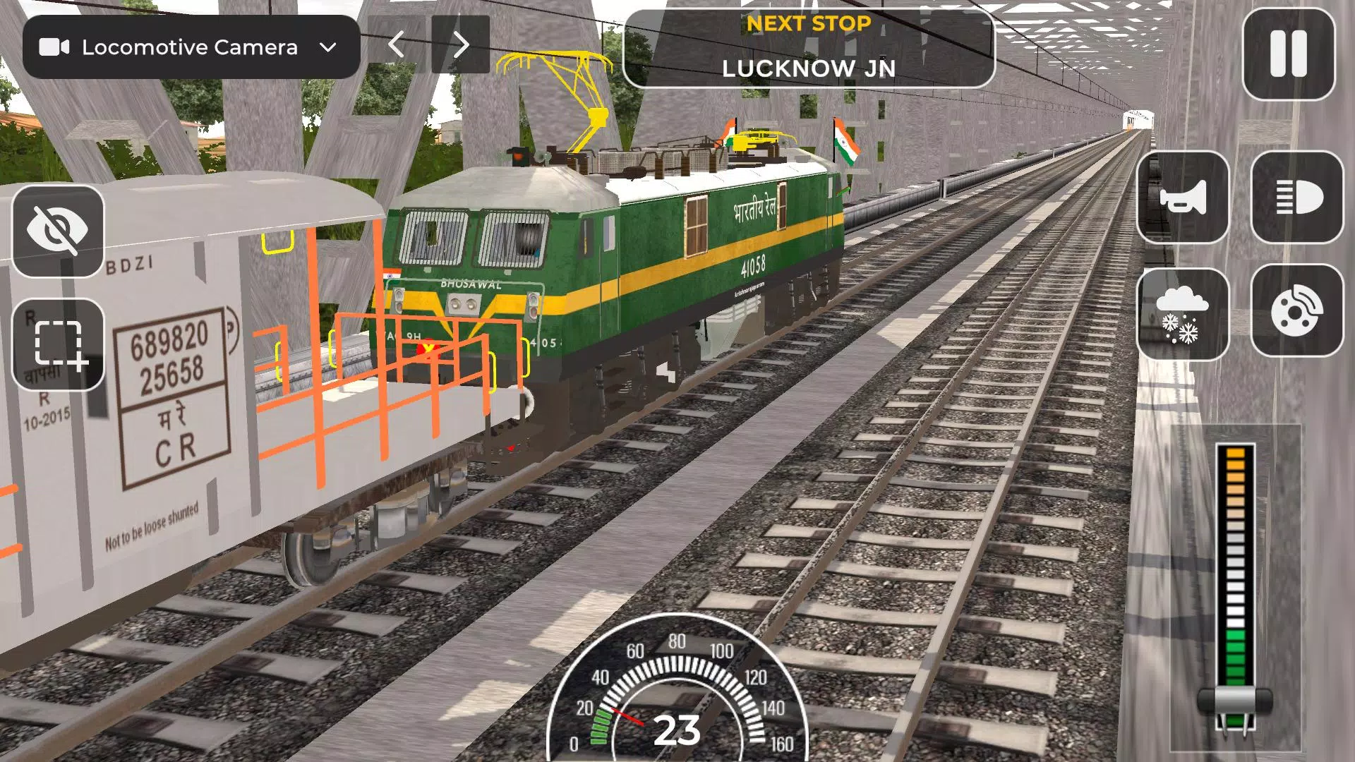 Indian Railway Train Simulator Tangkapan skrin 0