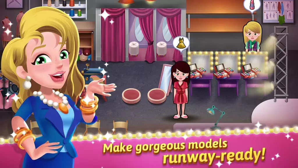 Model Salon Dash: Fashion Game स्क्रीनशॉट 0