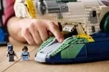 LEGO Jango Fett's Firespray Starship angled view