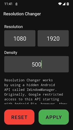 Resolution Changer apk mod