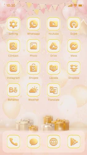 Wow Champagne Kisses Theme Captura de pantalla 1