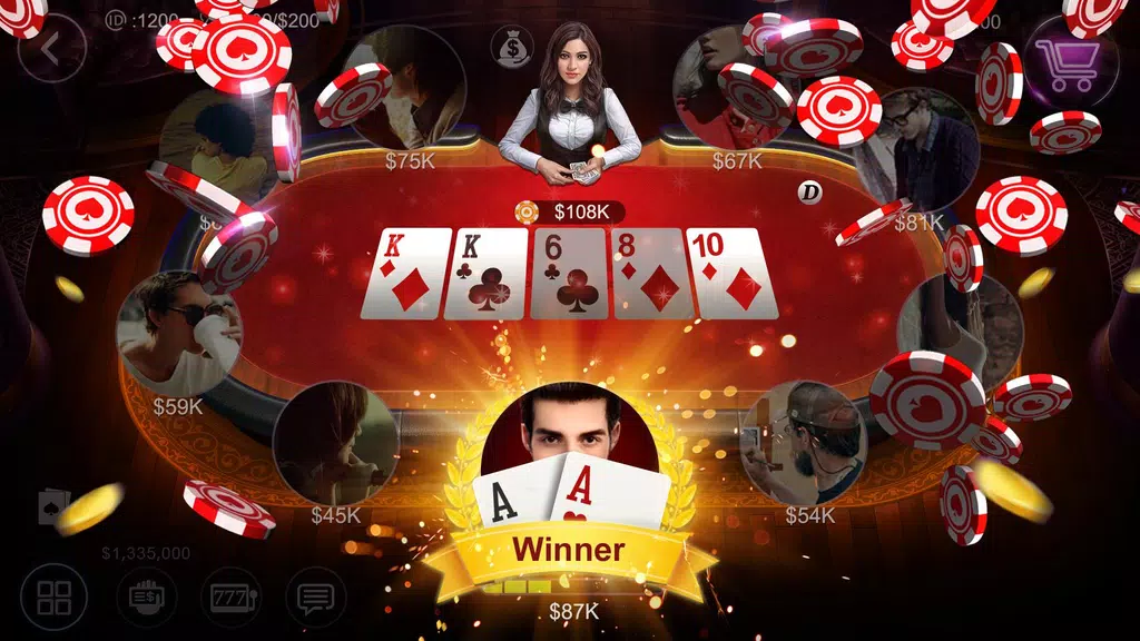 ไพ่เท็กซัสฉบับมือโปรไทย HD – Artrix Poker Tangkapan skrin 0