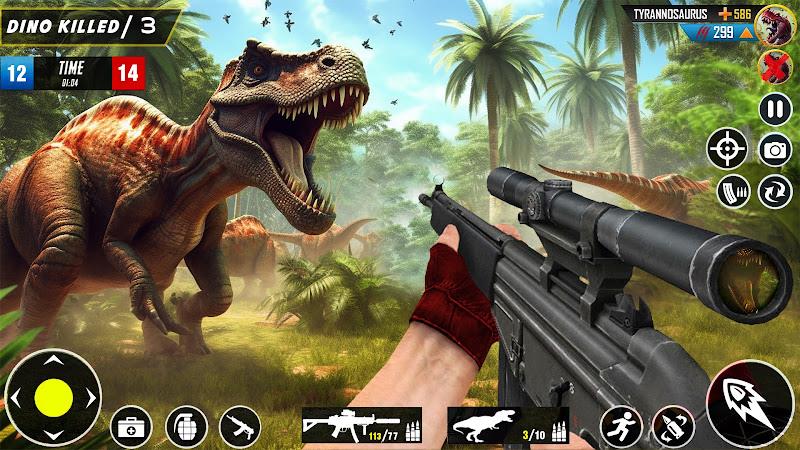 Wild Dinosaur Hunting Game Captura de tela 1