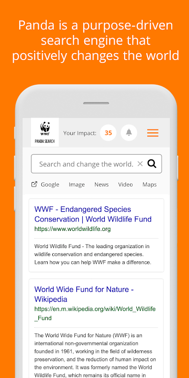 WWF Panda Search Скриншот 0