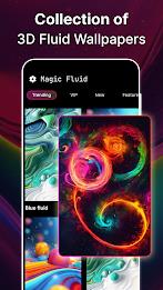 Magic Fluid: Live Wallpaper 3D Tangkapan skrin 2