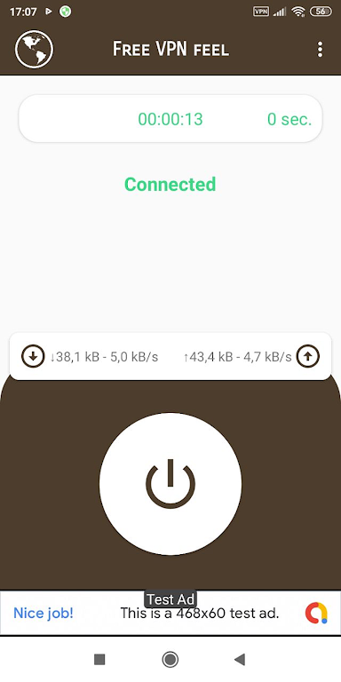 VPN feel - Fast & FREEDOME Screenshot 0