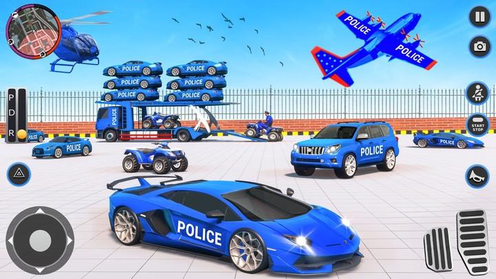 US Police Car Transport Career Скриншот 1