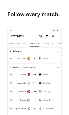 FotMob - Soccer Live Scores Tangkapan skrin 0