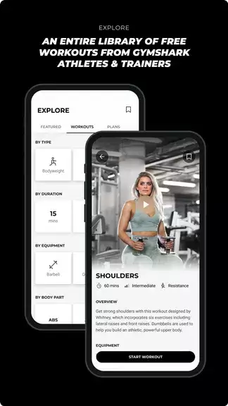 Gymshark Training: Fitness App Скриншот 1