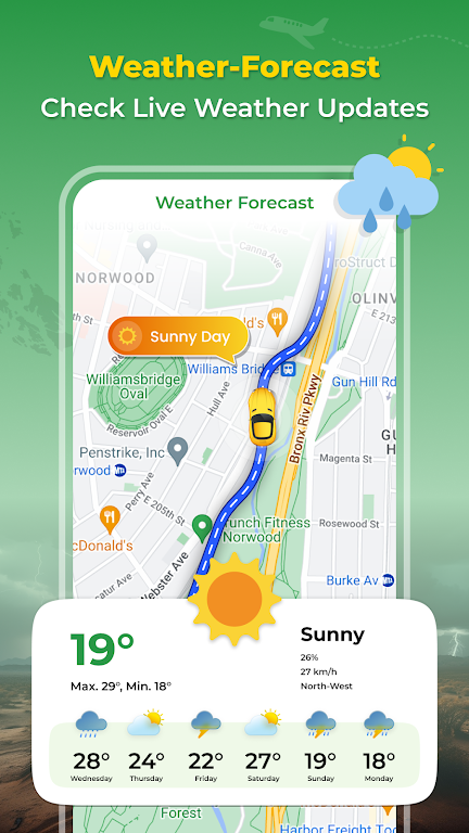 GPS Earth Map Voice Navigation Capture d'écran 3