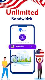 USA VPN - Fast Proxy VPN स्क्रीनशॉट 0