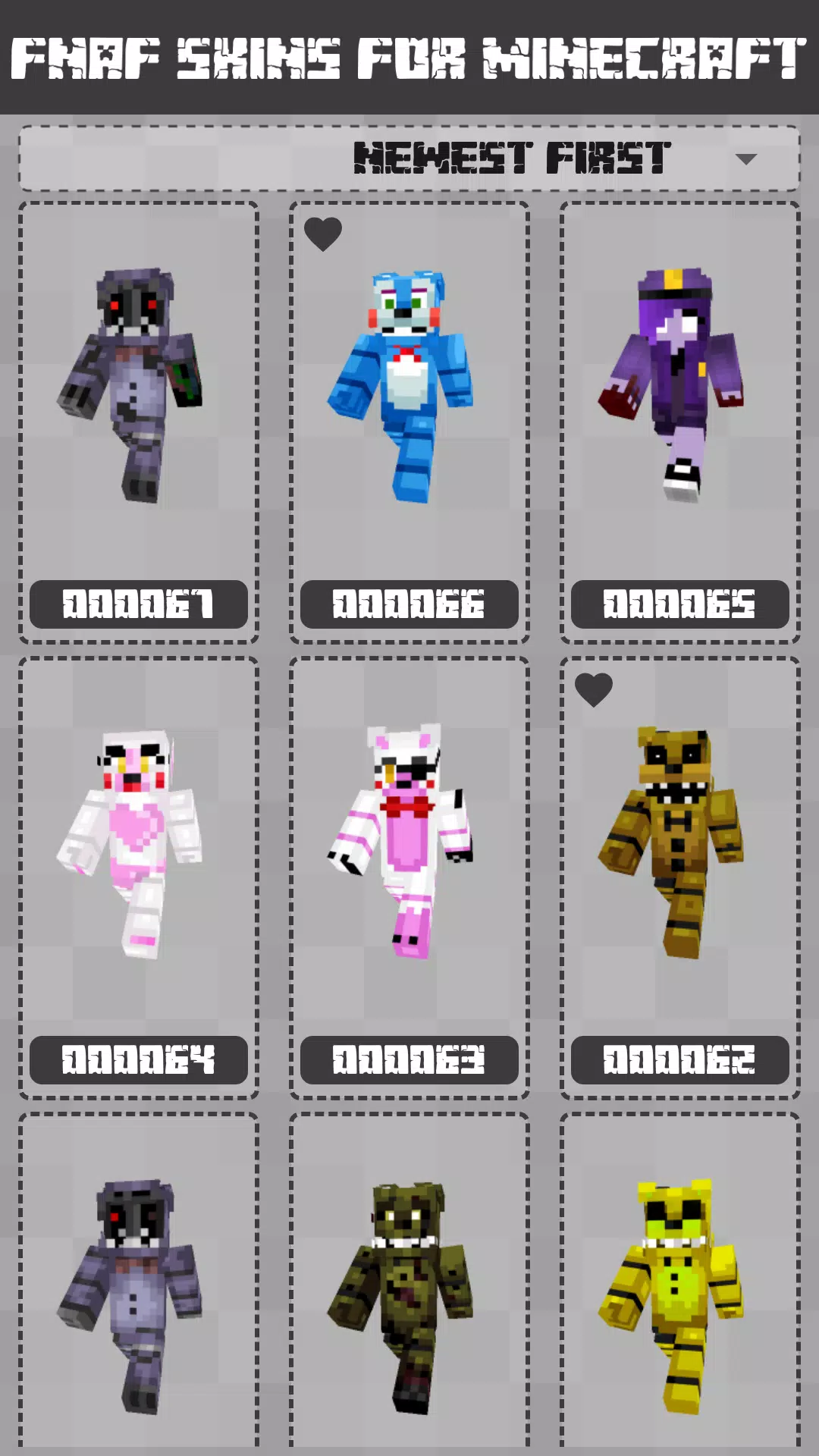 FNAF Skins for Minecraft PE Ekran Görüntüsü 1