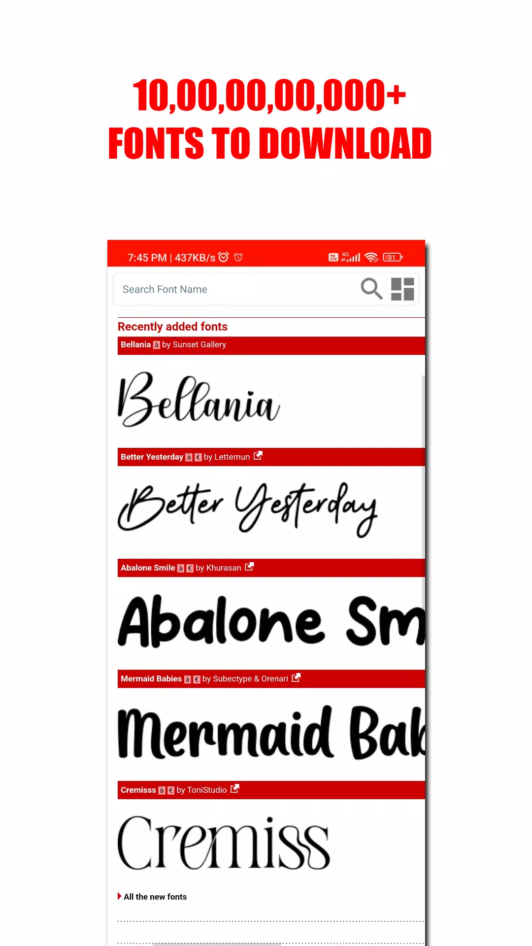 DA FONT'S Captura de tela 1
