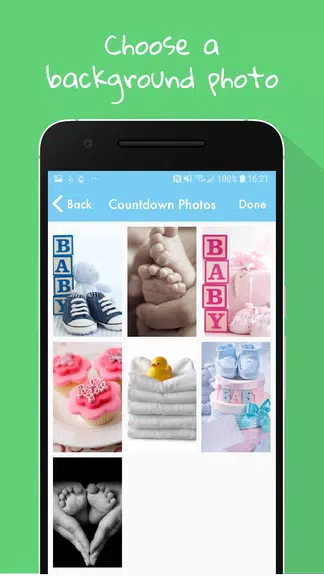 Baby Countdown Widget स्क्रीनशॉट 2